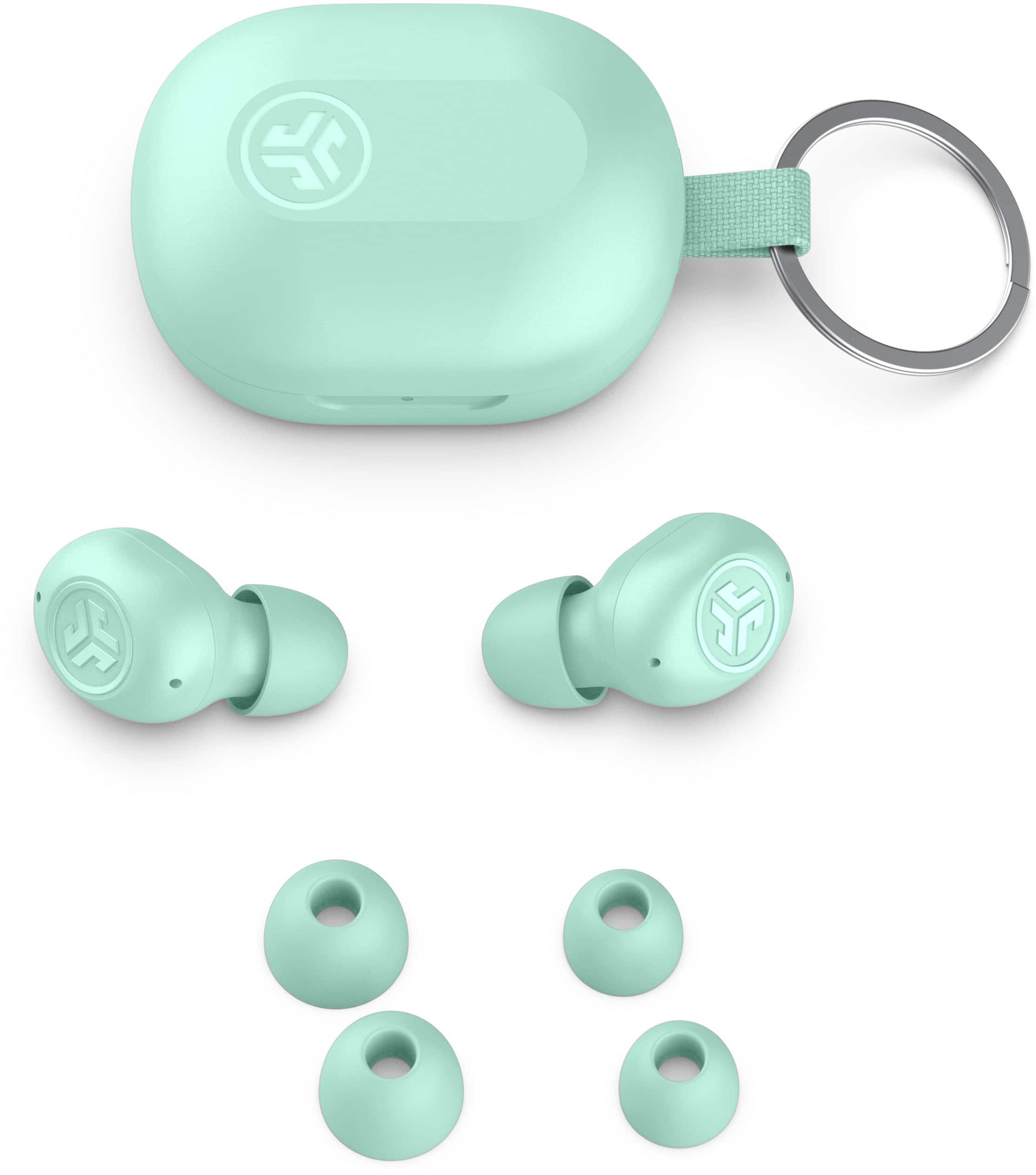 Alt View 11. JLab - JBuds Mini True Wireless Earbuds - Mint.