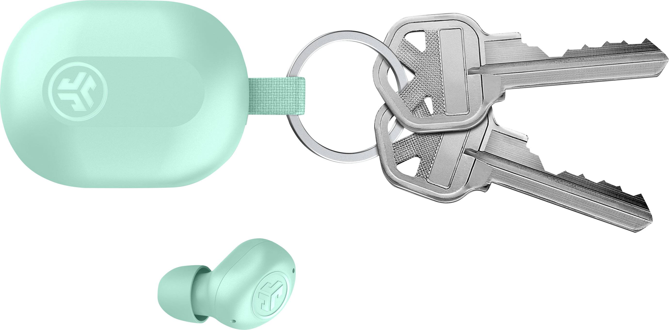 Front. JLab - JBuds Mini True Wireless Earbuds - Mint.