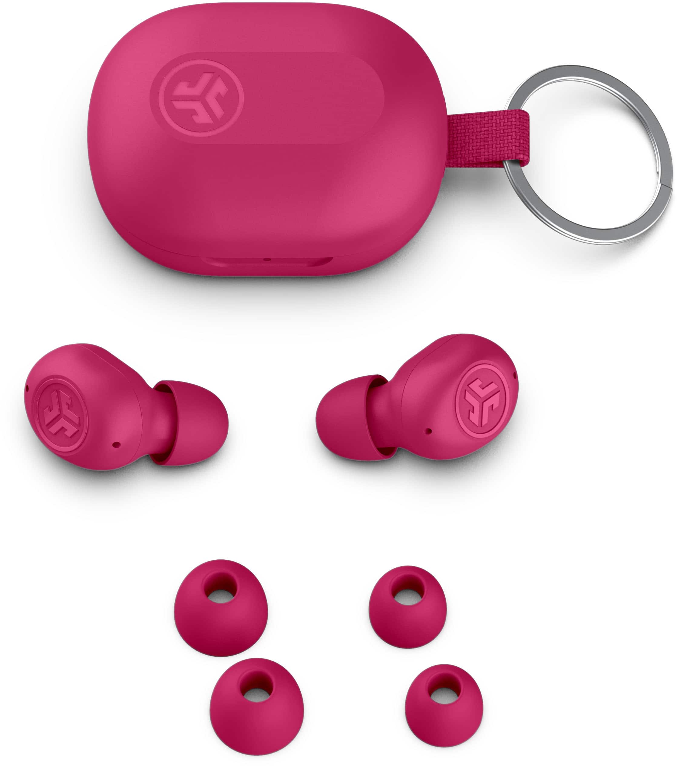 Alt View 11. JLab - JBuds Mini True Wireless Earbuds - Pink.