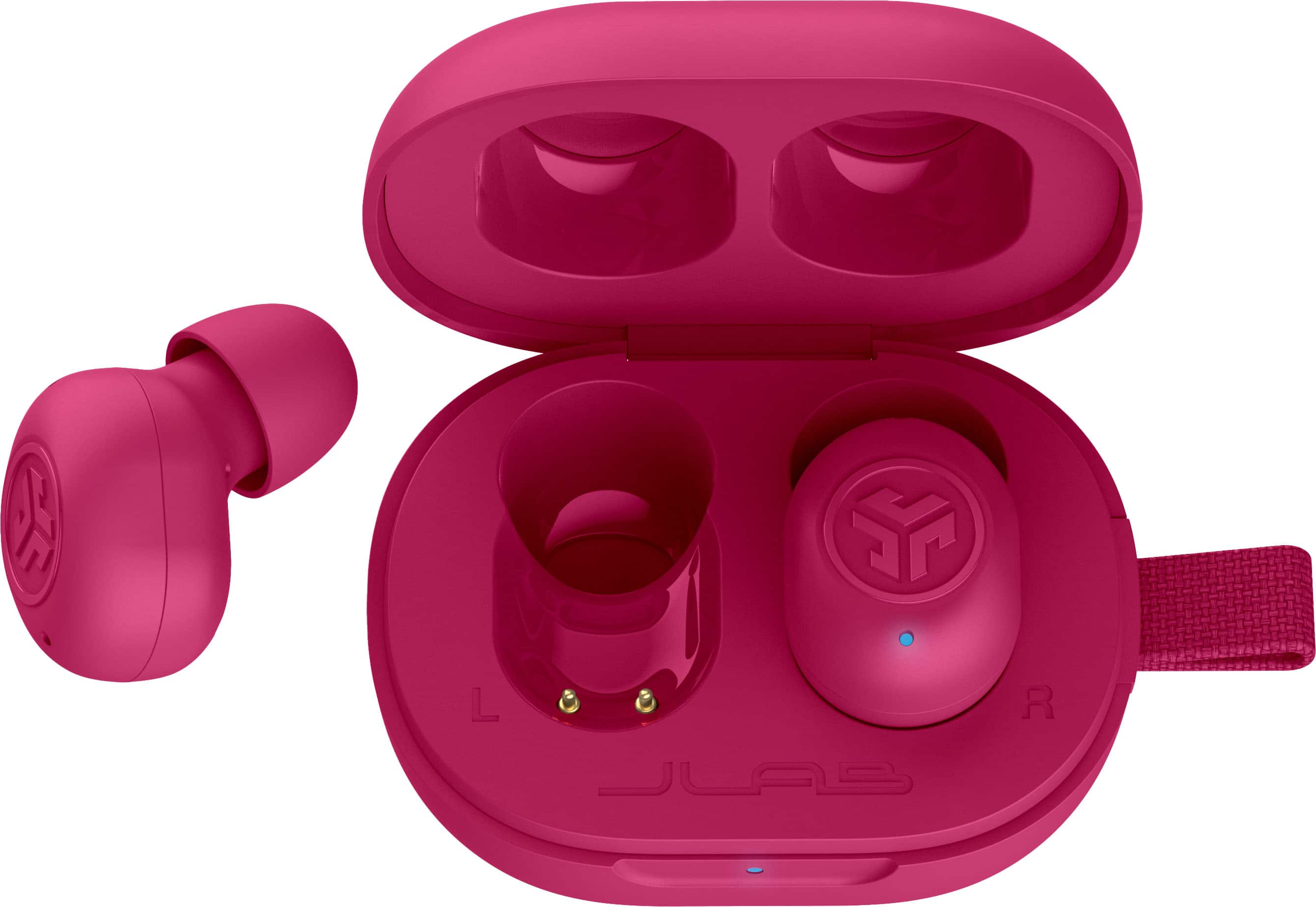 Left. JLab - JBuds Mini True Wireless Earbuds - Pink.