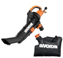 WORX - WG509 12 Amp TRIVAC 350CFM Corded Blower and Vaccum or Mulcher - Black - Front_Zoom