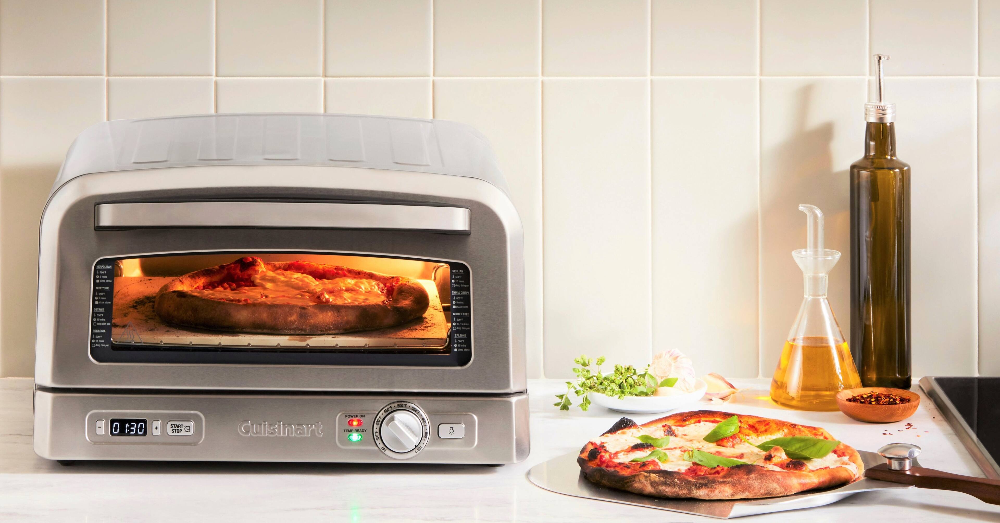 Alt View 1. Cuisinart - Indoor Pizza Oven - Silver.