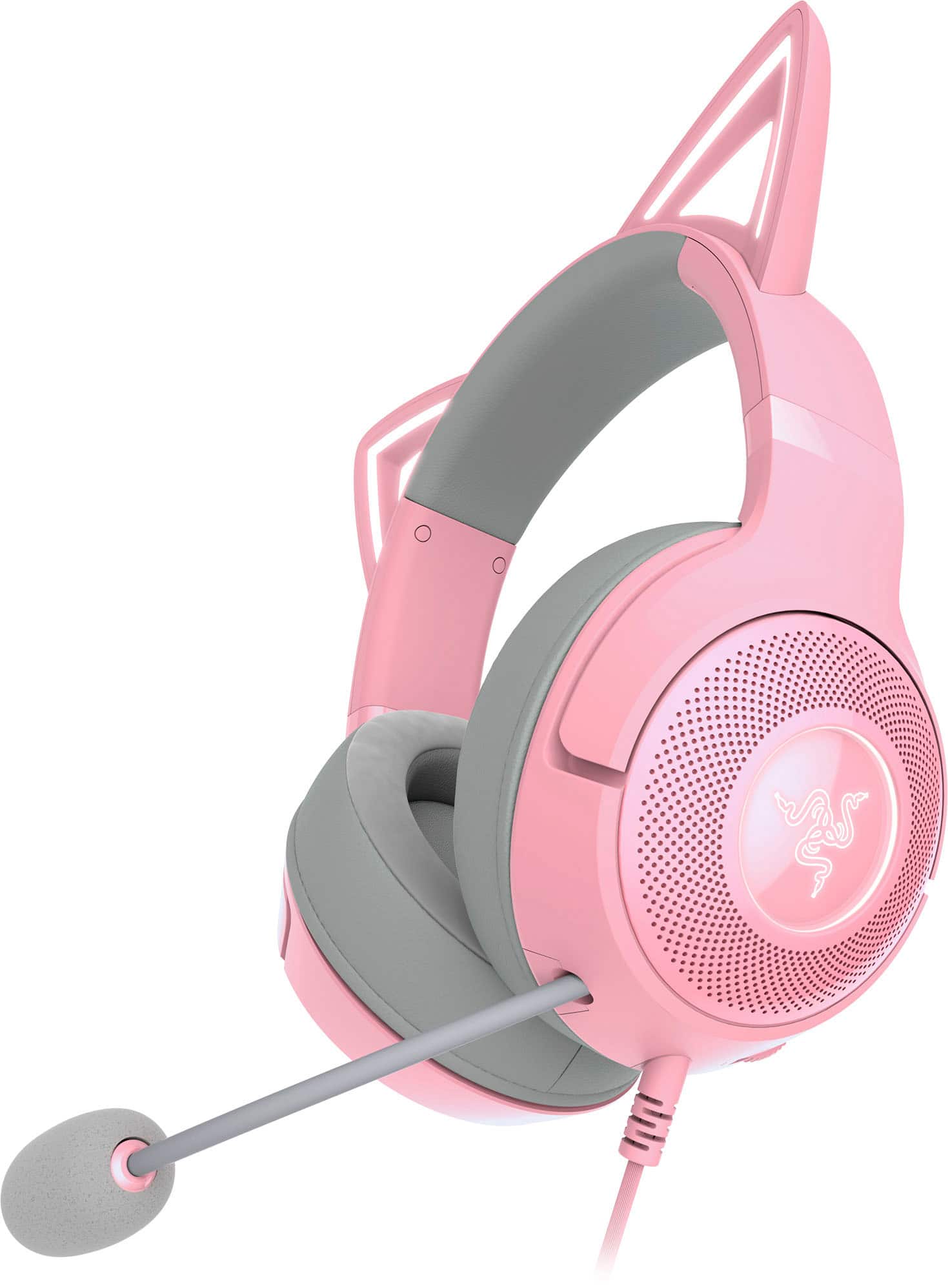 Razer Kraken Kitty V2  Auricular  Tamao Completo  Cableado  Usb  Aislamiento De Ruido  Cuarzo - RAZER