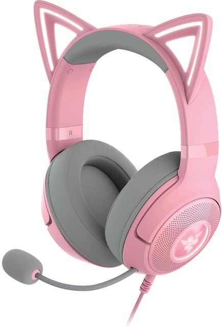 Wired cat ear headphones sales