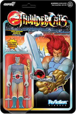 Super7 - ReAction 3.75 in Plastic ThunderCats Action Figure - Hook Mountain Lion-O - Multicolor