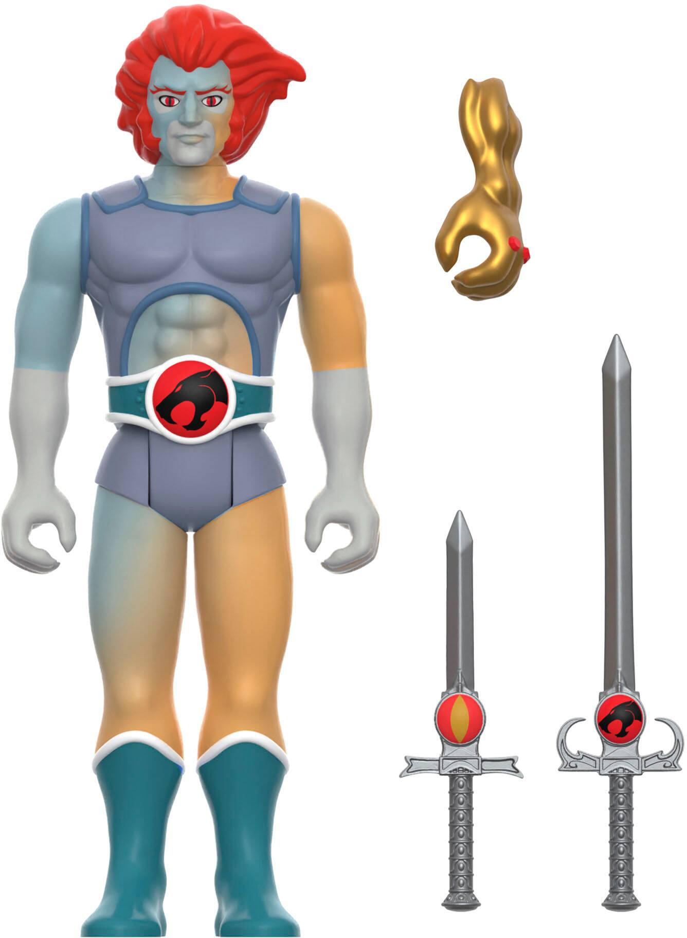 Left. Super7 - ReAction 3.75 in Plastic ThunderCats Action Figure - Hook Mountain Lion-O - Multicolor.