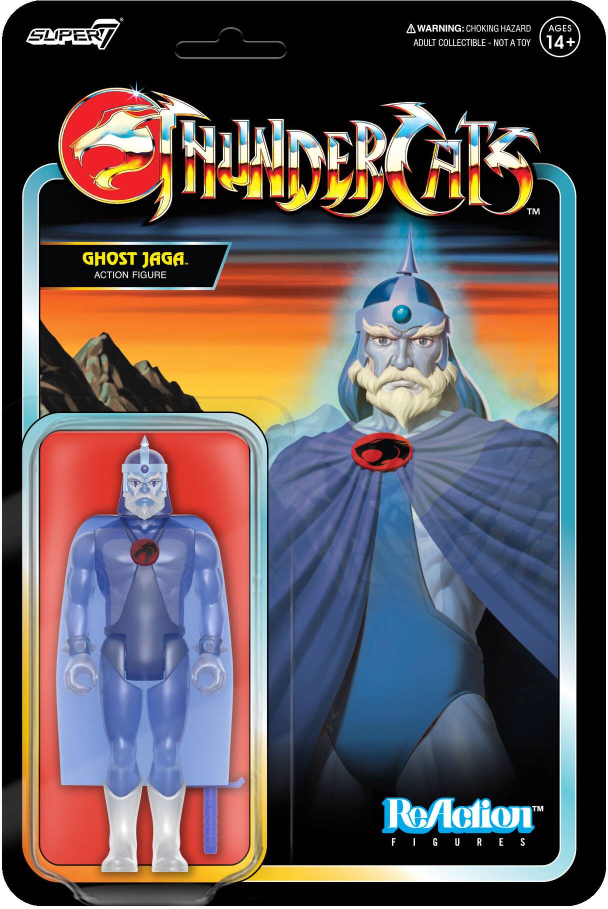 ReAction 3.75 in Plastic ThunderCats Action Figure - Ghost Jaga