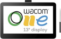 Wacom - One 13 Touch (2023 version) - 13.3" Pen & Touch Display Drawing Tablet - White - Front_Zoom