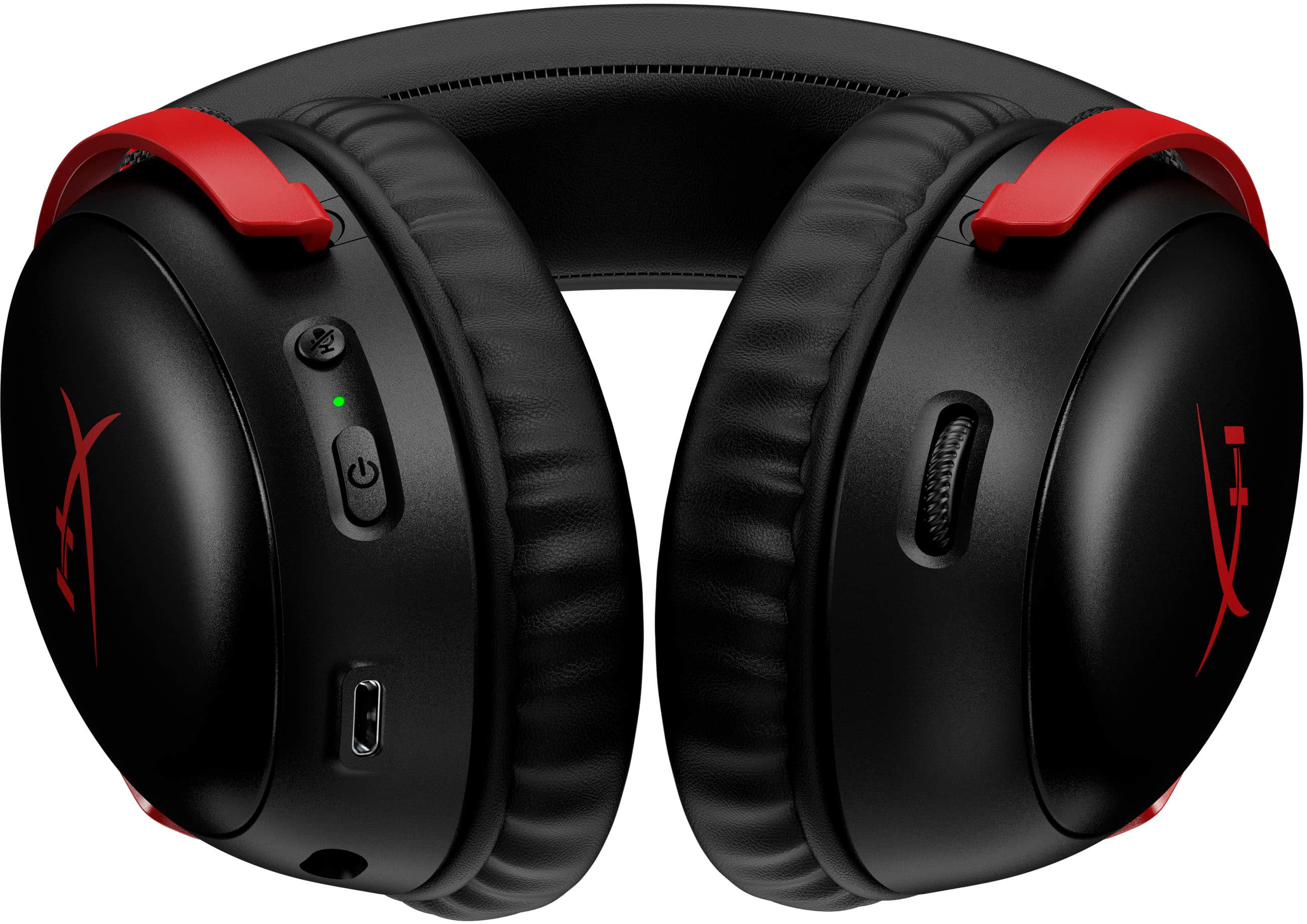 Alt View 13. HyperX - Cloud III Wireless Gaming Headset for PC, PS5, PS4, and Nintendo Switch - Black/Red.