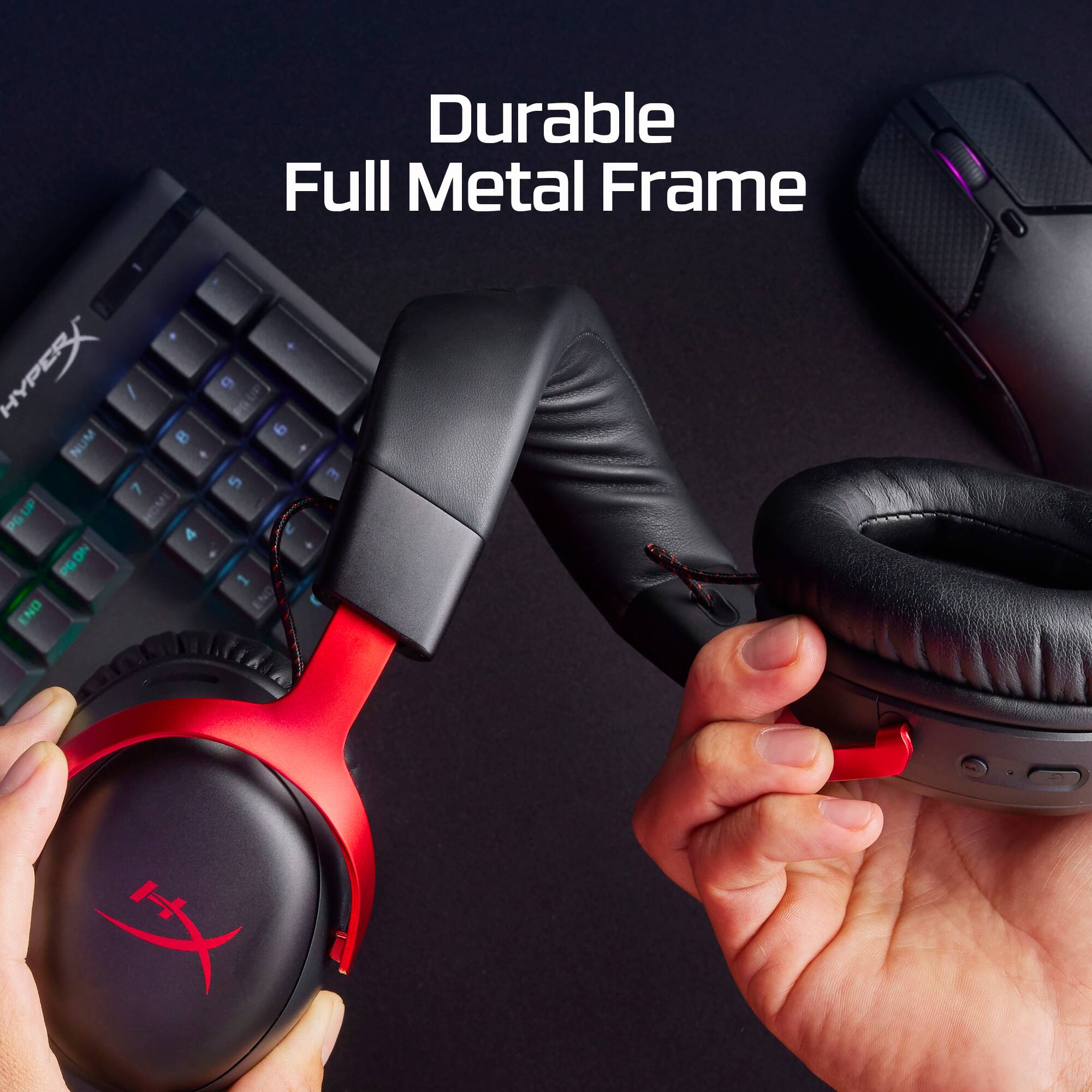 Durable Full Metal Frame HYPERX GAMING KEYBOARD.