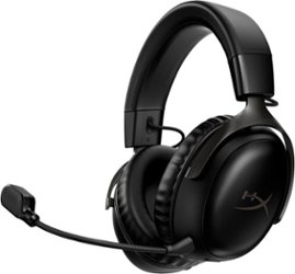HyperX - Cloud III Wireless Gaming Headset for PC, PS5, PS4, and Nintendo Switch - Black - Front_Zoom