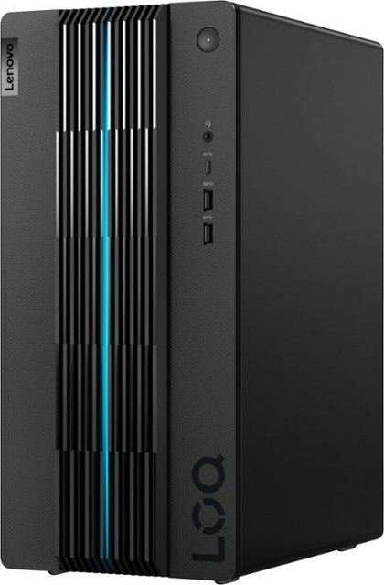 Front. Lenovo - LOQ Tower Gaming Desktop - Intel Core i5-13400F - 16GB Memory - NVIDIA GeForce RTX 3050 8GB LHR - 512GB SSD - Ravel Black.