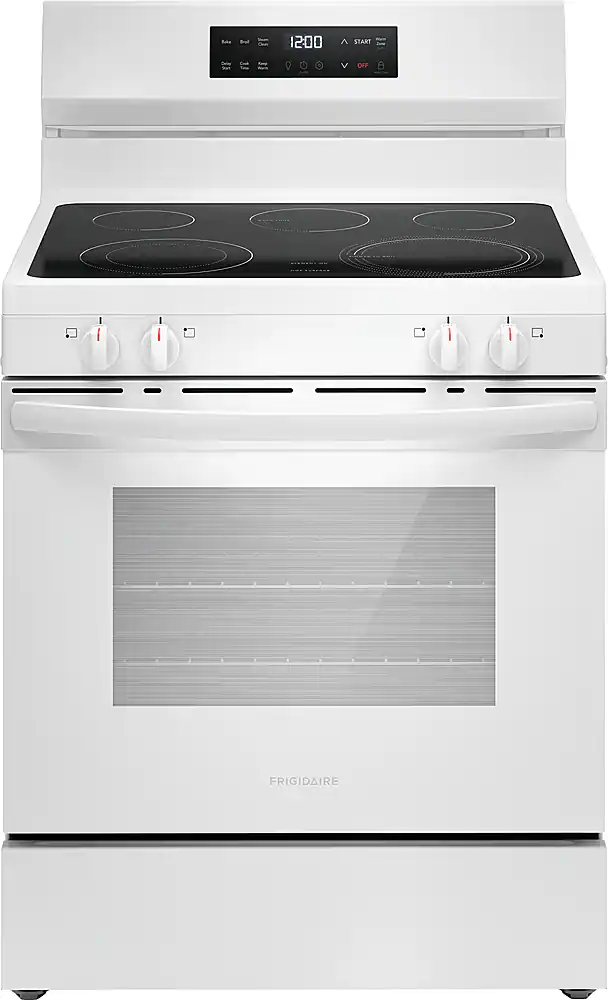 Frigidaire - 5.3 Cu. Ft. Freestanding Electric Range with EvenTemp - White