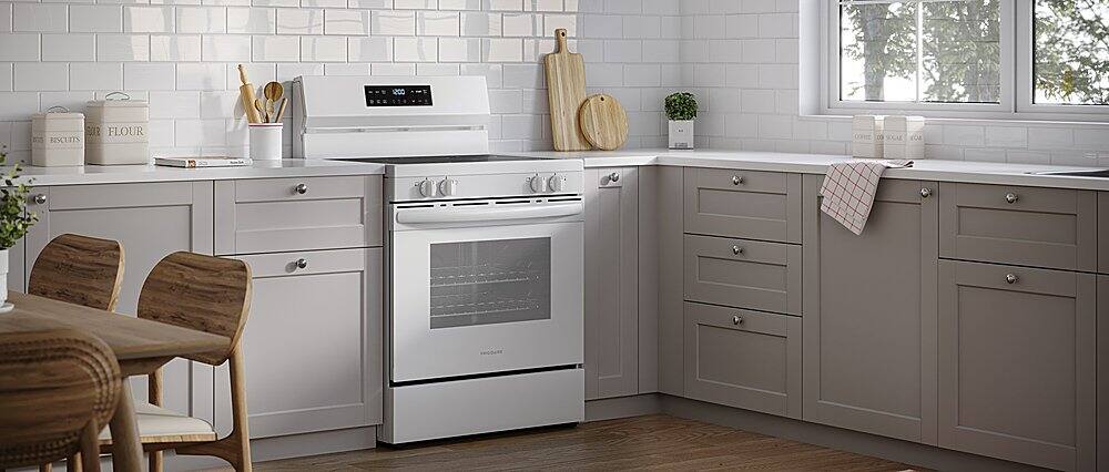Alt View 14. Frigidaire - 5.3 Cu. Ft. Freestanding Electric Range with EvenTemp - White.