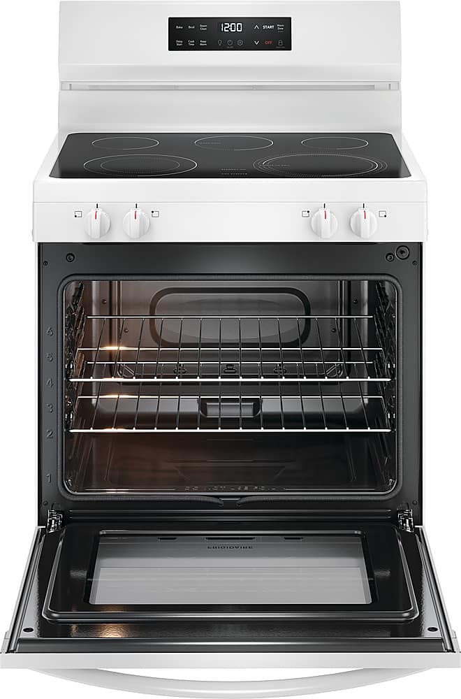 Alt View 1. Frigidaire - 5.3 Cu. Ft. Freestanding Electric Range with EvenTemp - White.