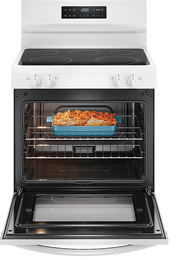 Alt View 2. Frigidaire - 5.3 Cu. Ft. Freestanding Electric Range with EvenTemp - White.