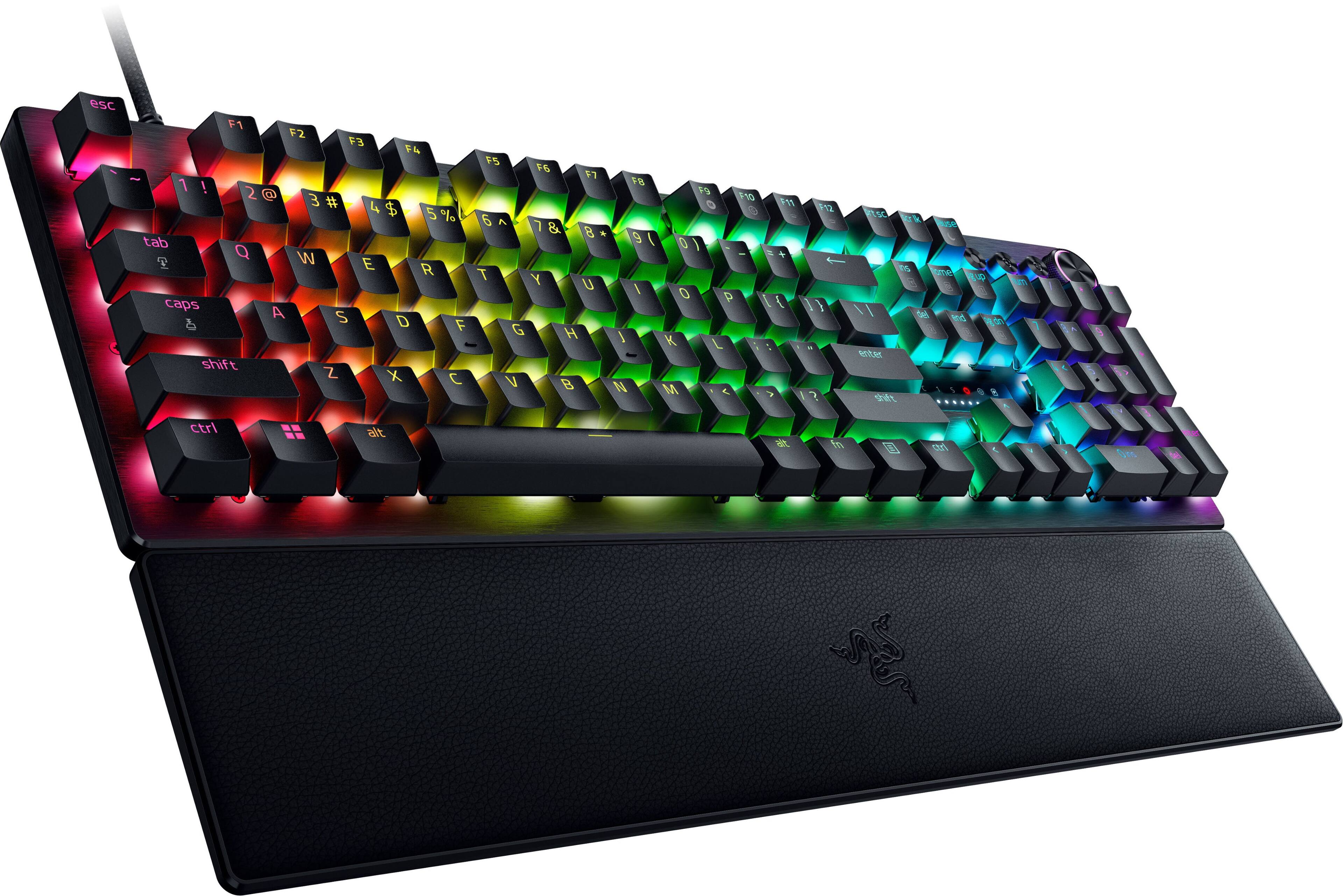 Razer Huntsman V3 Pro Full Size Wired Analog Optical Esports Keyboard with  Rapid Trigger and Adjustable Actuation Black RZ03-04970200-R3U1 - Best Buy