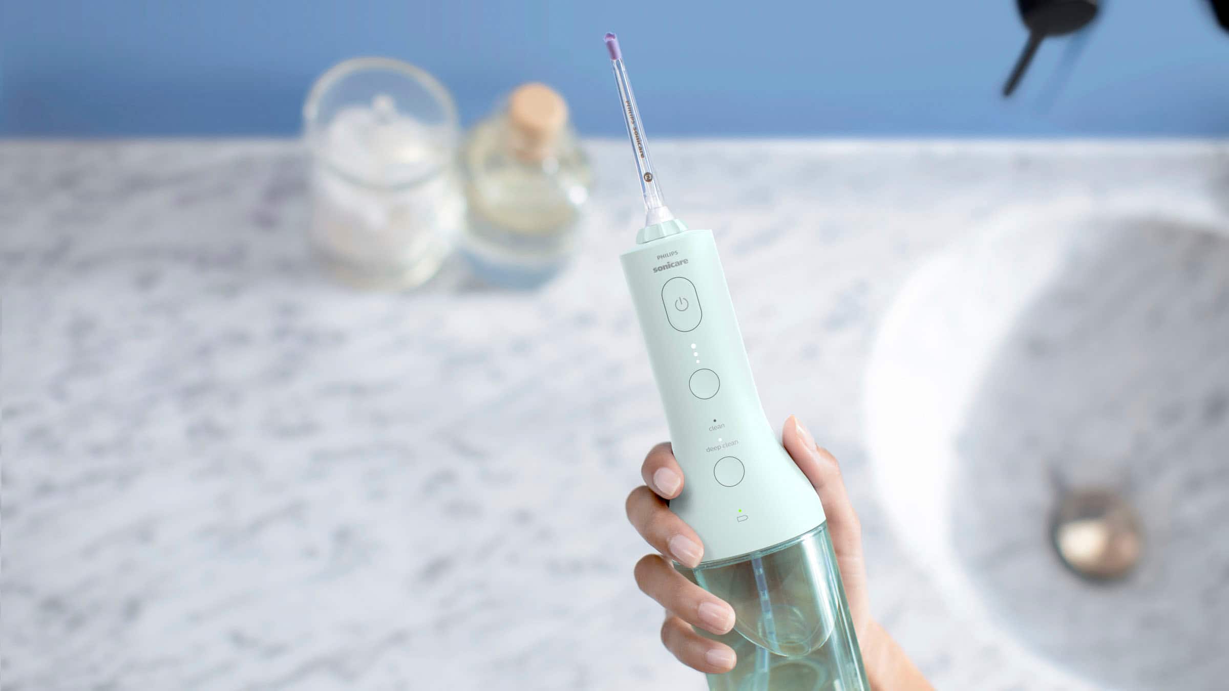 Alt View 15. Philips Sonicare - Philips Sonicare Cordless Power Flosser 3000 - Mint.