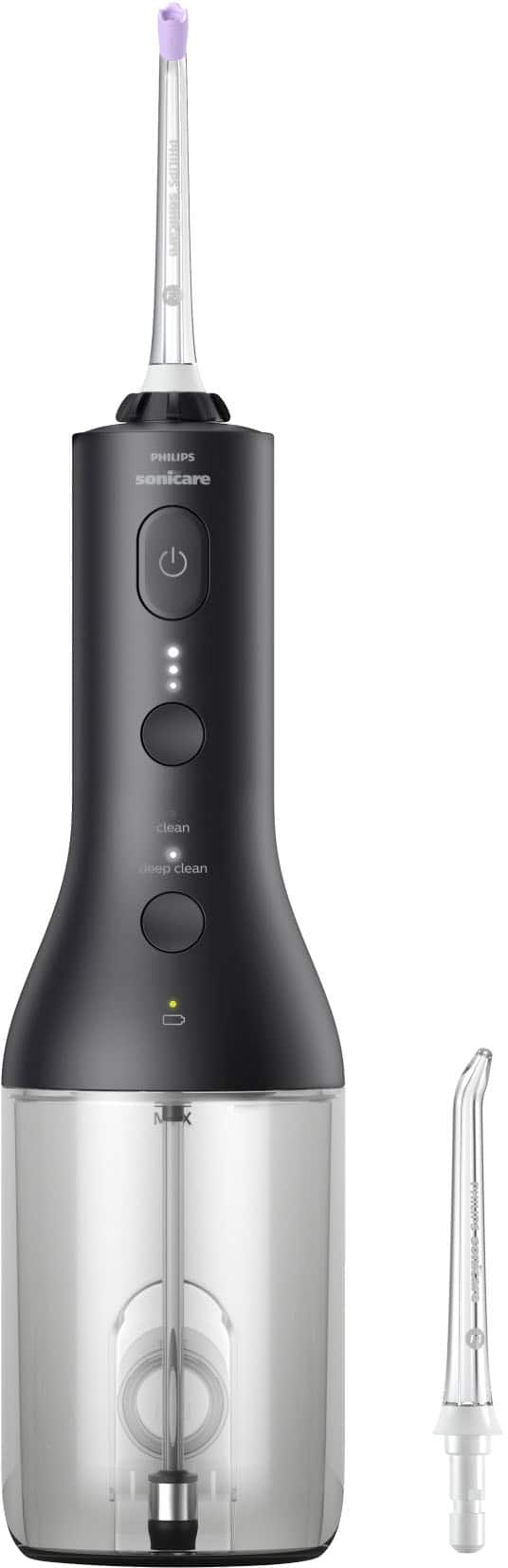 Angle. Philips Sonicare - Philips Sonicare Cordless Power Flosser 3000 - Black.