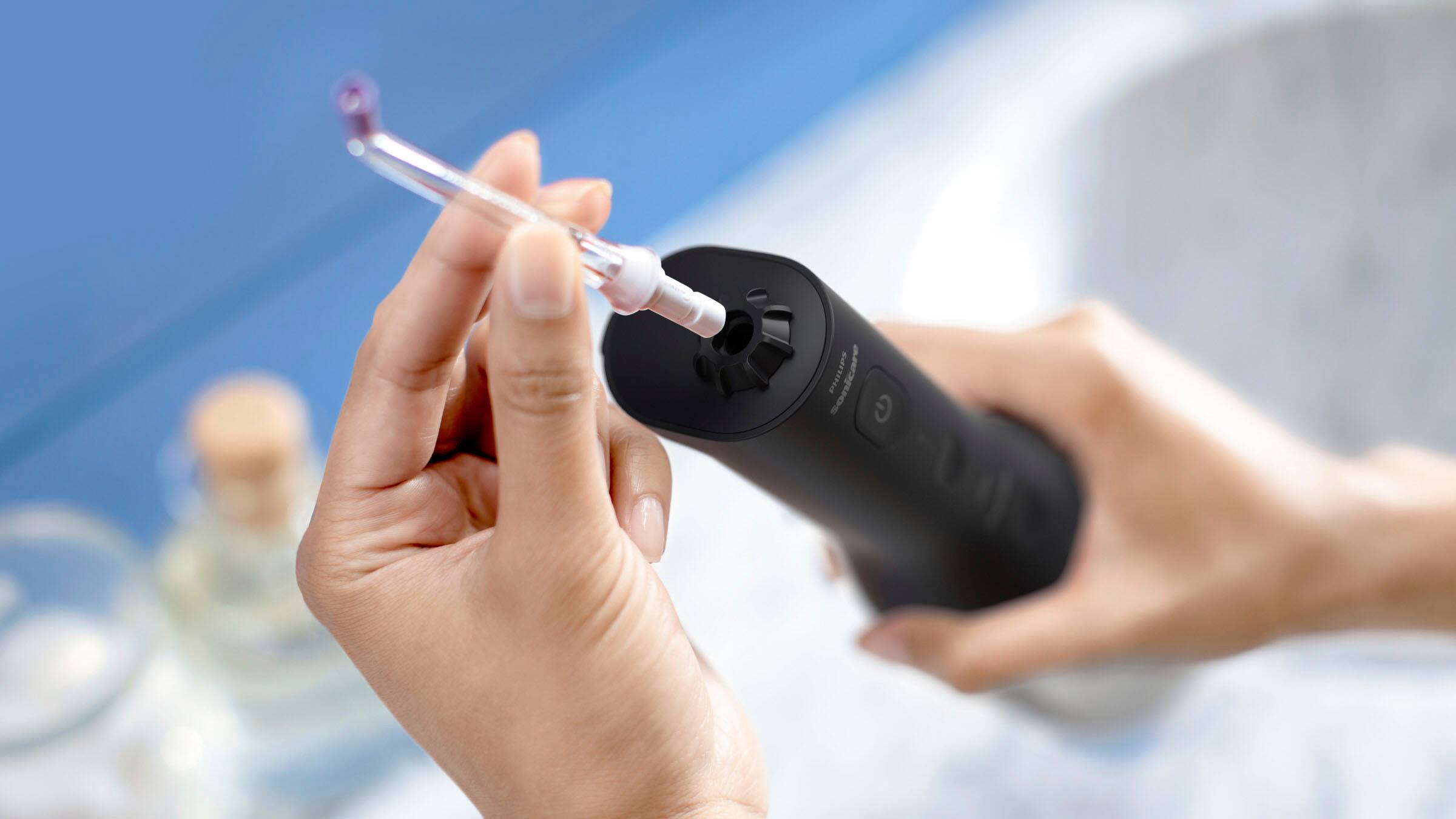 Alt View 15. Philips Sonicare - Philips Sonicare Cordless Power Flosser 3000 - Black.