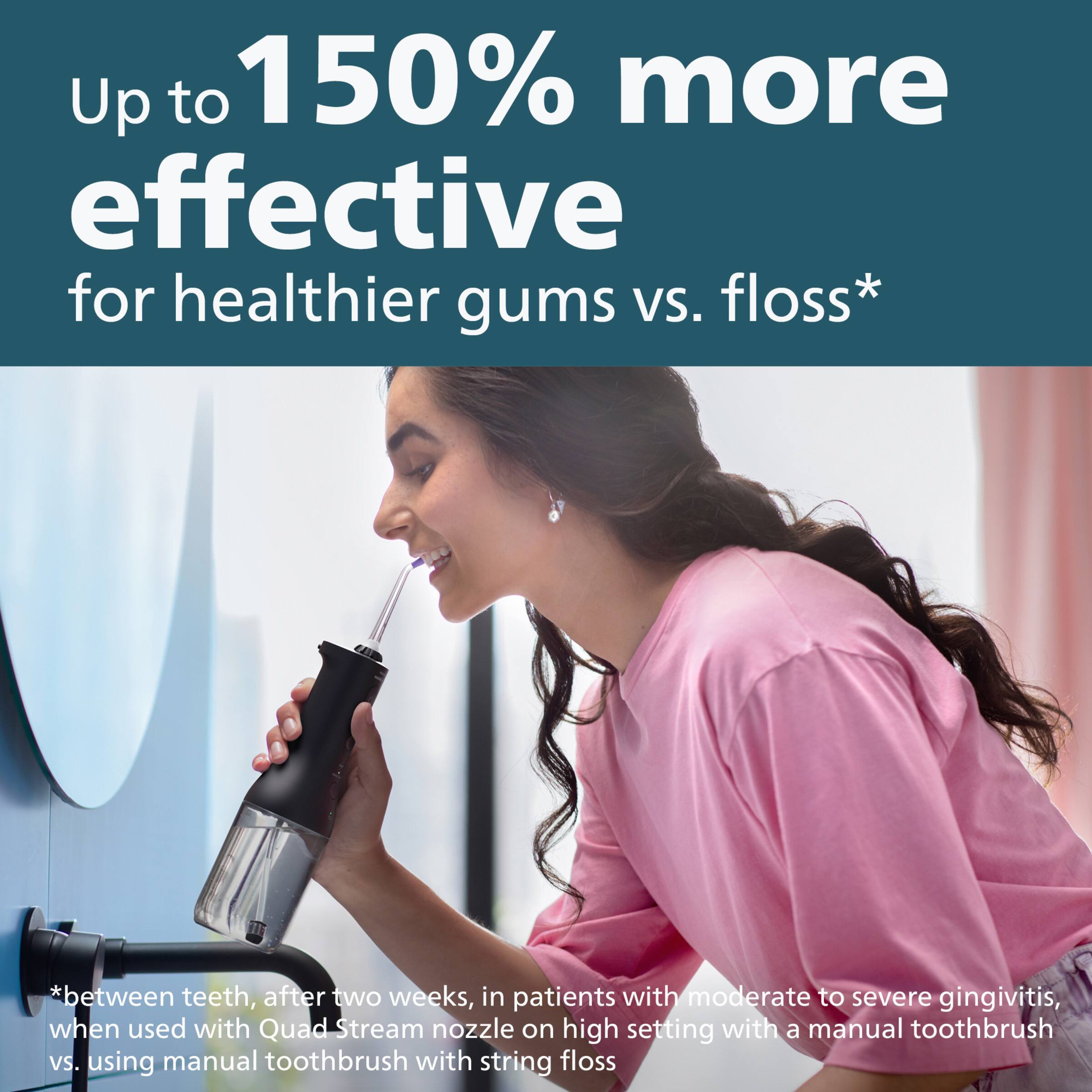 Alt View 24. Philips Sonicare - Philips Sonicare Cordless Power Flosser 3000 - Black.