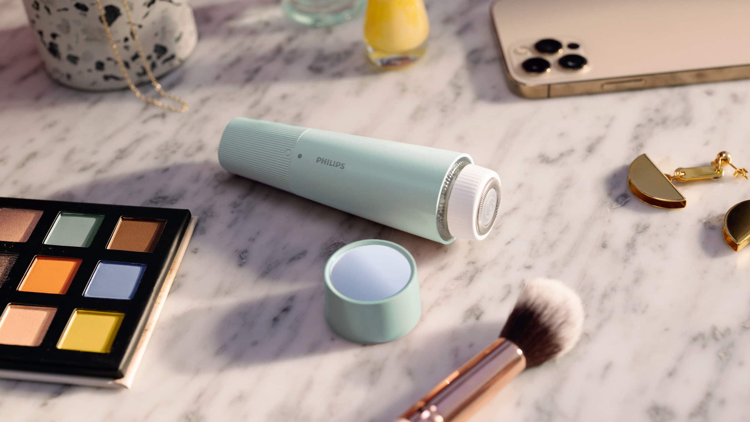 Alt View 20. Philips - Philips Series 5000 Facial Hair Remover - Mint Green.