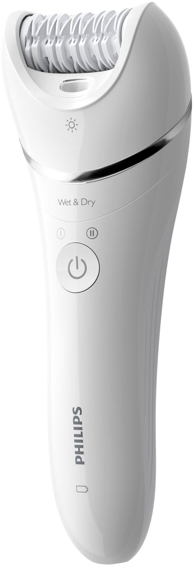 Alt View 14. Philips - Philips Epilator Series 8000 for Women - White With Silver Accent.