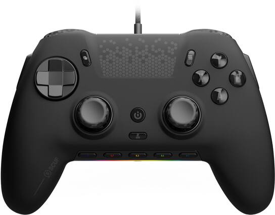 Front. SCUF - ENVISION Wired Gaming Controller for PC - Black.
