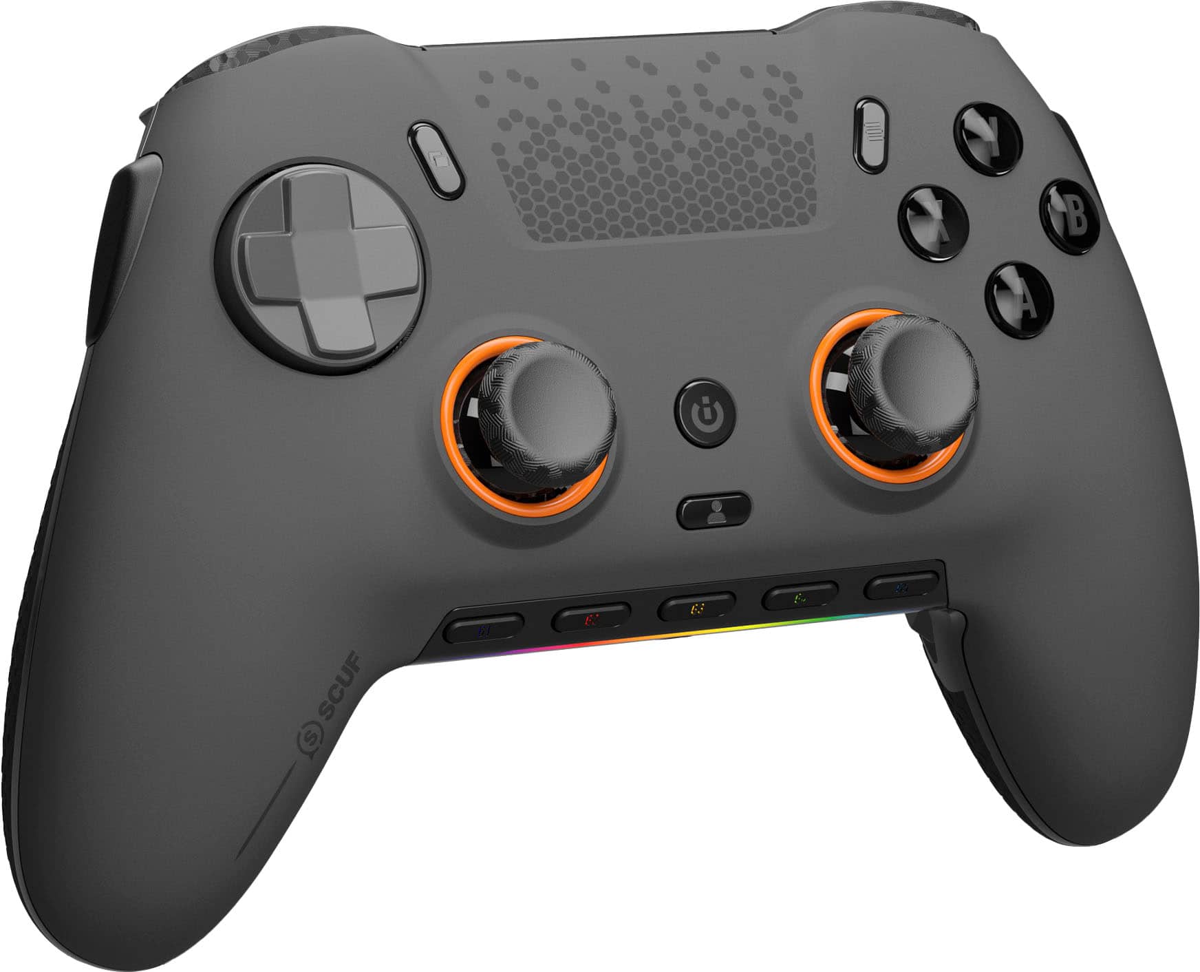 Angle. SCUF - ENVISION PRO Wireless Gaming Controller for PC - Steel Gray.