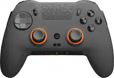 Front. SCUF - ENVISION PRO Wireless Gaming Controller for PC - Steel Gray.