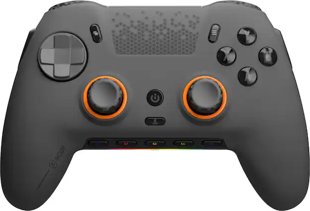 Front. SCUF - ENVISION PRO Wireless Gaming Controller for PC - Steel Gray.