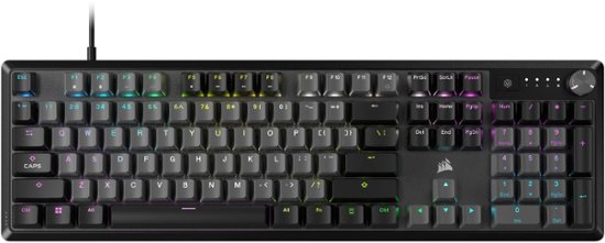 Front. CORSAIR - K70 CORE RGB Mechanical Gaming Keyboard - Gray.