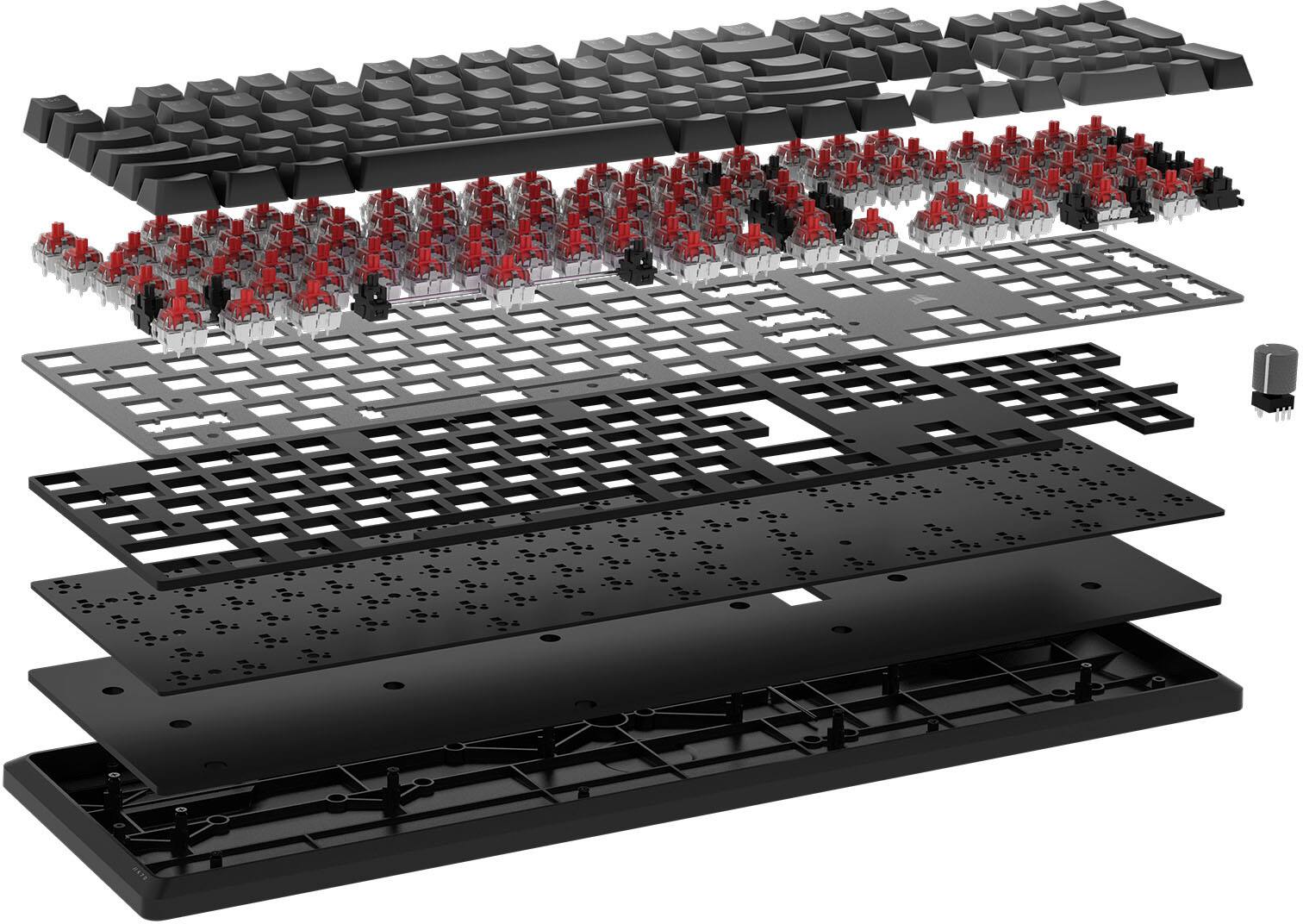 Alt View 14. CORSAIR - K70 CORE RGB Mechanical Gaming Keyboard - Gray.