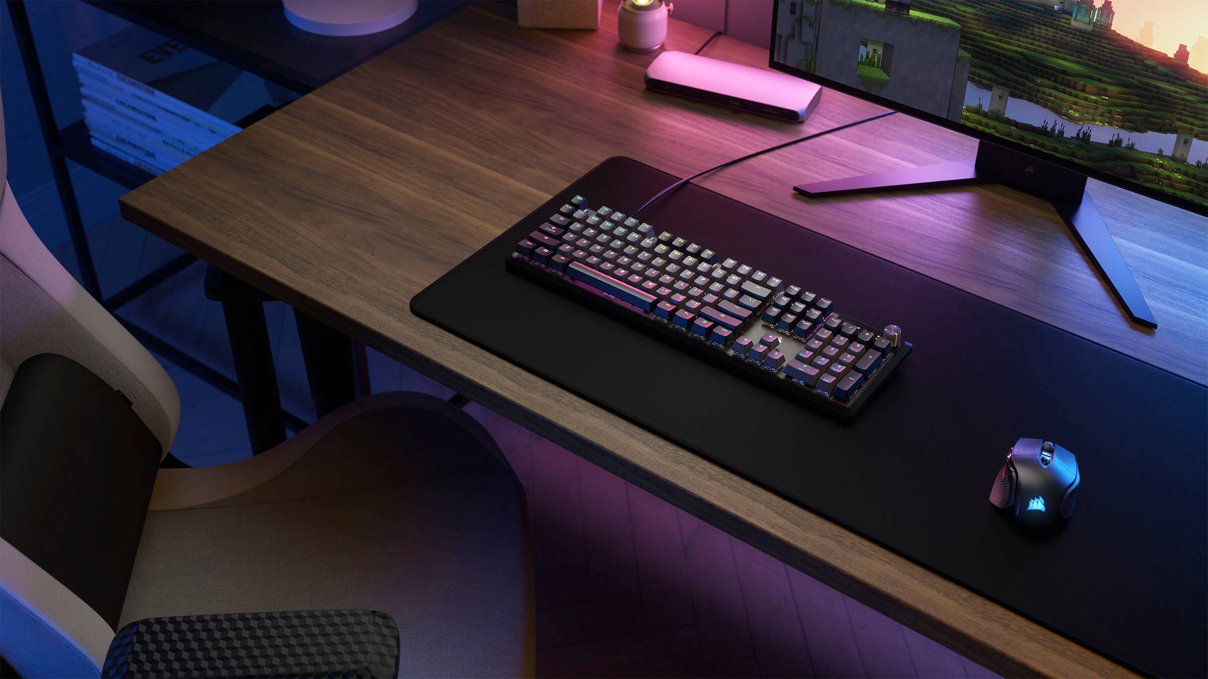 Alt View 16. CORSAIR - K70 CORE RGB Mechanical Gaming Keyboard - Gray.