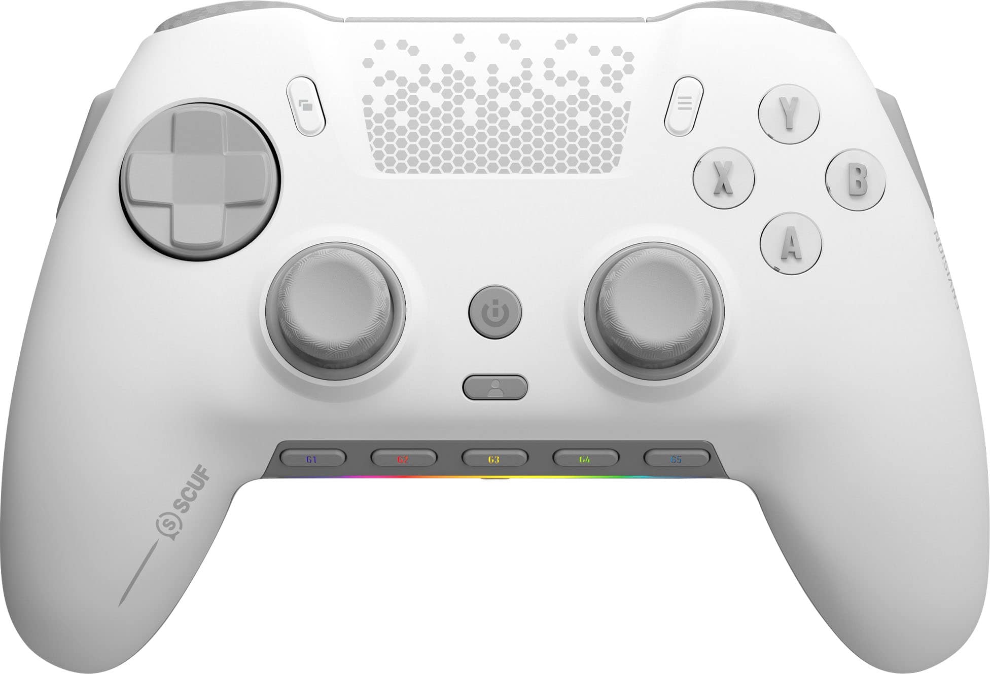 SCUF - ENVISION PRO V1 Wireless Gaming Controller for PC - White/Gray - Front_Zoom