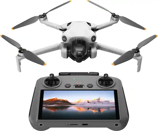 DJI Mini 4 Pro Drone and RC 2 Remote Control with Built in Screen Gray CP.MA.00000732.01 Best Buy