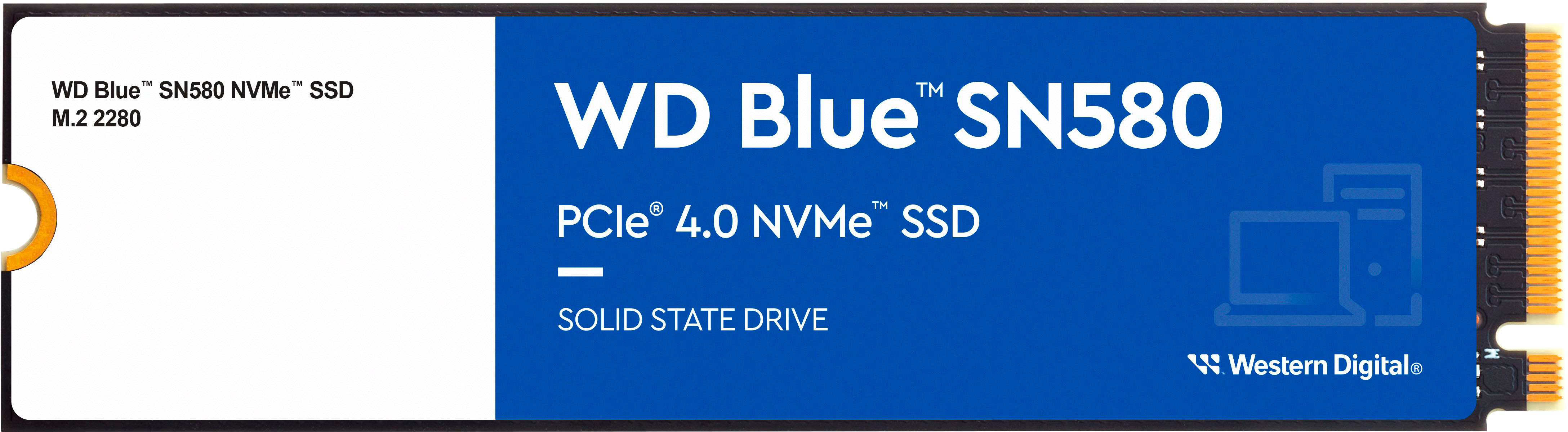 WD - Blue SN580 1TB Internal SSD PCIe Gen 4 x4 NVMe
