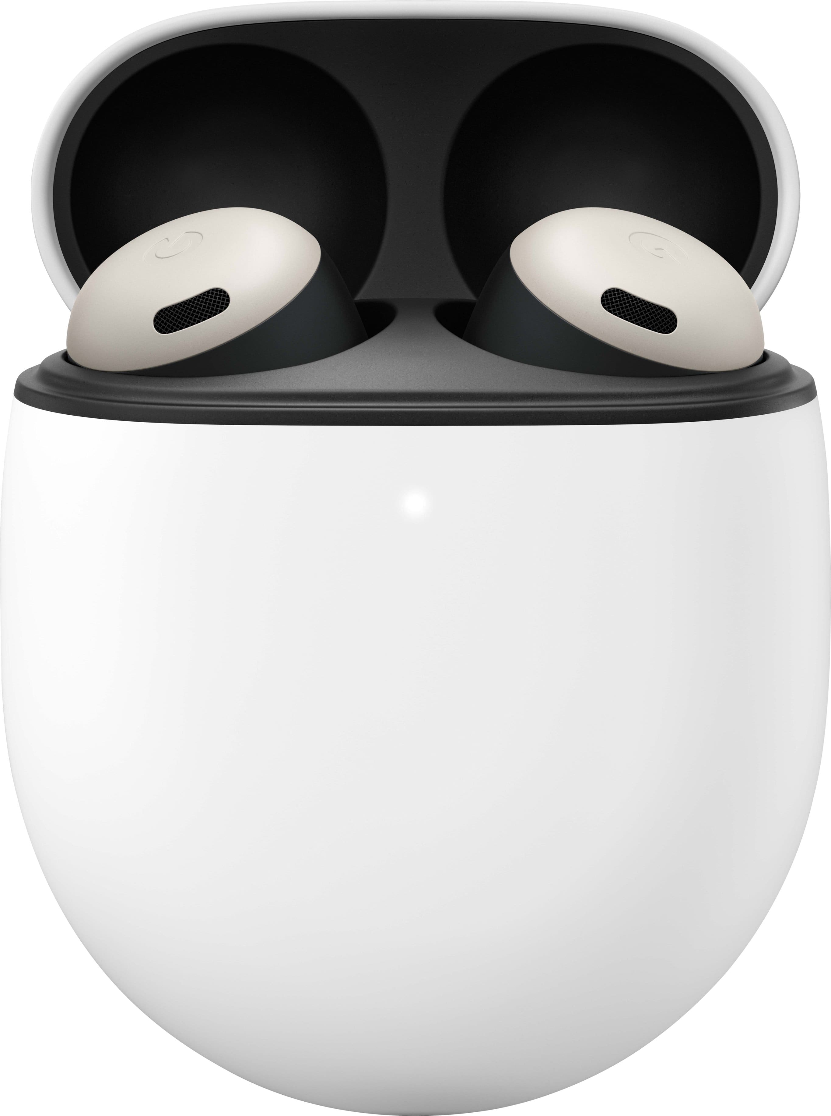 Angle. Google - Pixel Buds Pro True Wireless Noise Cancelling Earbuds - Porcelain.