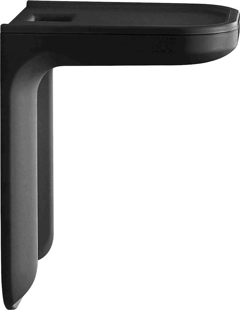 Left View: Sanus - Outlet Shelf Speaker Mount for Small Devices - Black