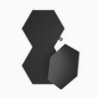 Nanoleaf - Shapes Ultra Black Hexagons Expansion (3 Panels) - Multicolor - Front_Zoom