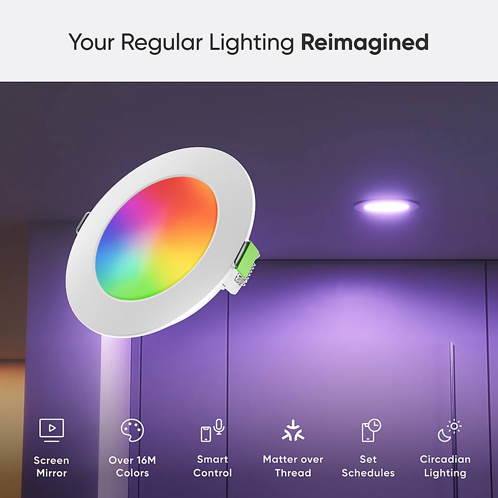 Your Regular Lighting Reimagined:

* Screen Mirror: Over 16M Colors
* Smart Control: Matter over Schedules
* Circadian Thread: Set Schedules
* Lighting: