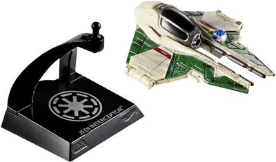 Hot Wheels Star Wars Starships Select Jedi Interceptor Vehicle Multicolor