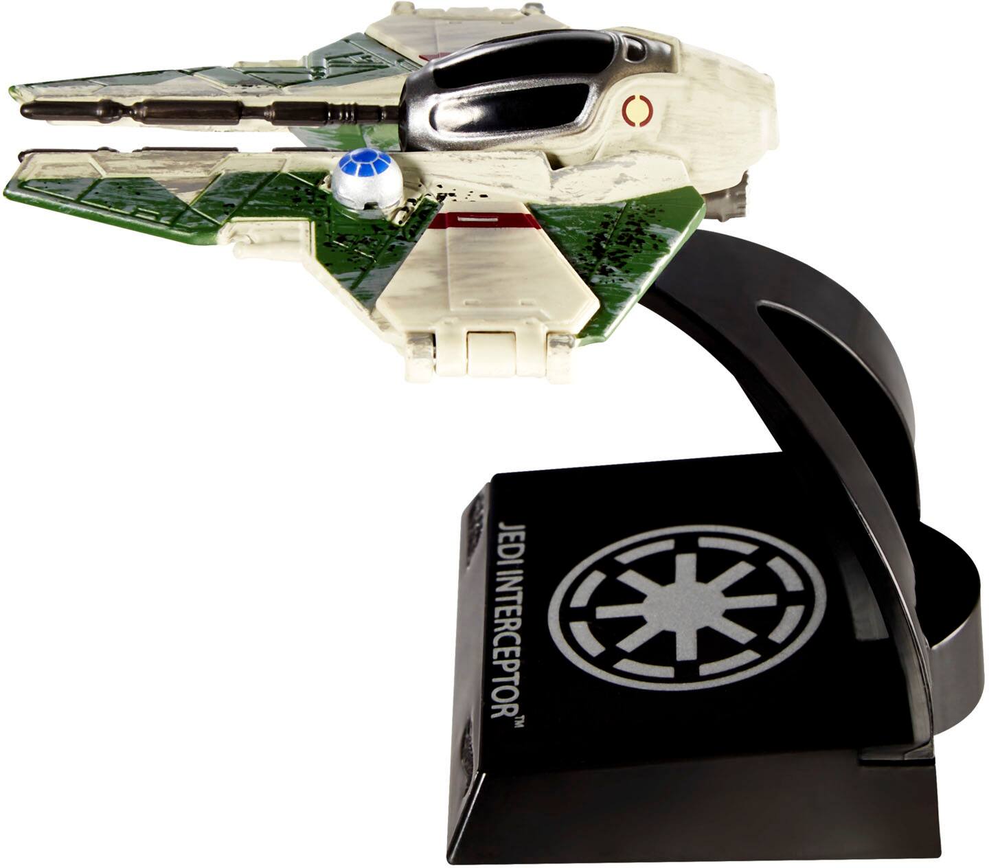 Alt View 13. Hot Wheels - Star Wars Starships Select Jedi Interceptor Vehicle - Multi.