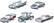 Alt View 11. Disney - D100 Pixar Cars 1:55 Scale (5-Pack) - Grey.