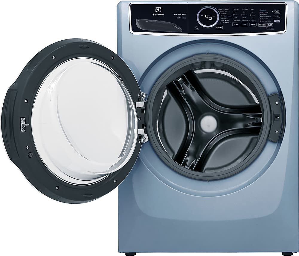 Alt View 1. Electrolux - 4.5 Cu. Ft. Front Load Washer with Steam and LuxCare Wash - Glacier Blue.