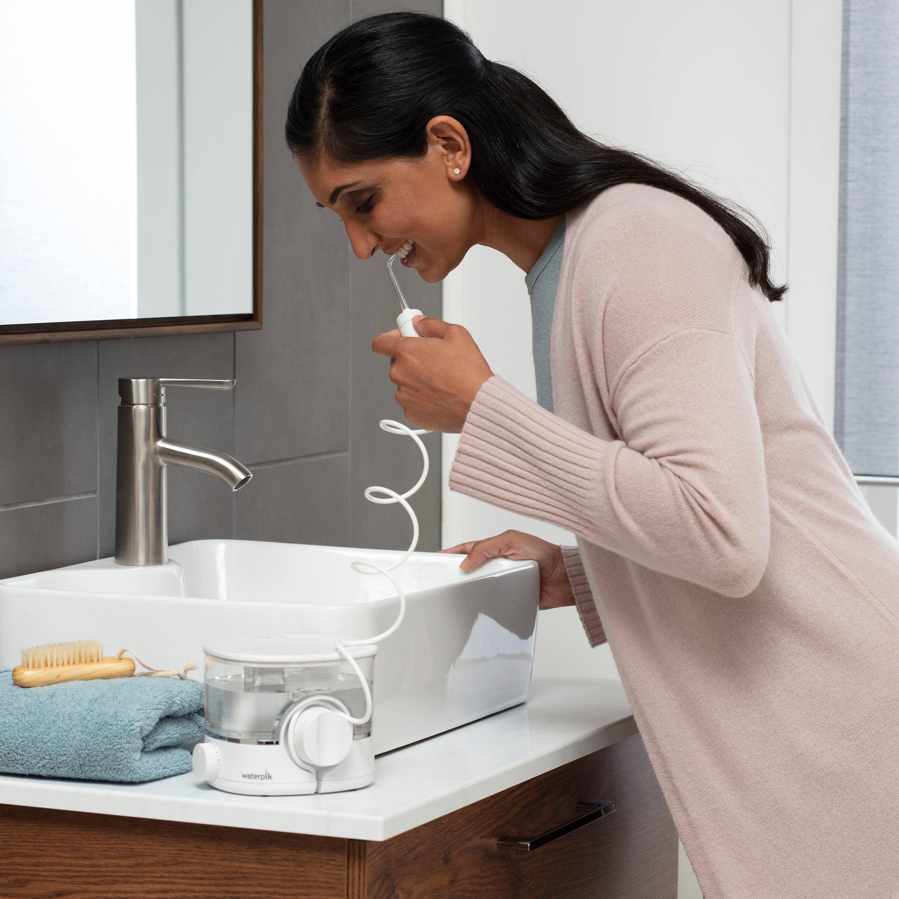 Alt View 11. Waterpik - Waterpik ION Cordless Countertop Water Flosser - White.