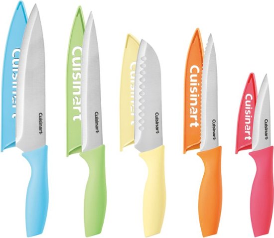 Cuisinart 10-Pc. Ceramic-Coated Printed Cutlery Set with Blade Guards -  Macy's