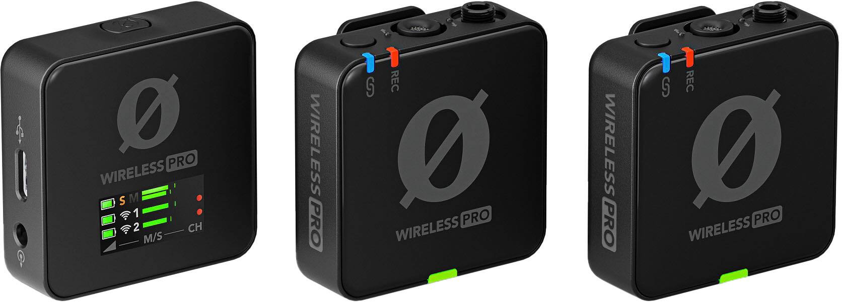 Angle. RØDE - Wireless PRO Dual-Channel Wireless Microphone System - Black.