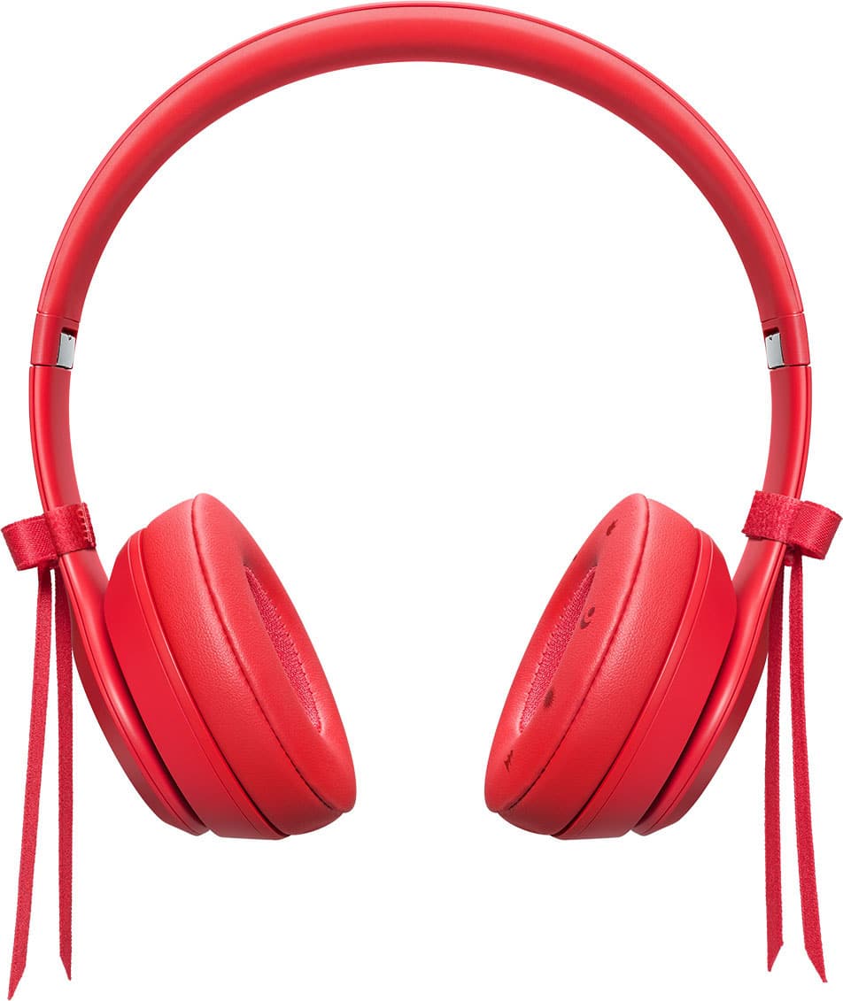 Alt View 1. Beats - Solo 4 JENNIE Special Edition - Wireless On-Ear Headphones - Ruby Red.