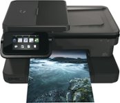 Front. HP - Photosmart 7520 Wireless e-All-In-One Printer - Black.